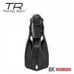 TRAVEL RIGHT FIN - XL BLACK (BLACK HANDLE)