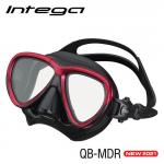 INTEGA MASK - METALLIC RED, BLACK SILICONE