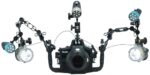 SEA ARM 8 DOUBLE BALL STROBE HEAD (2 BALL, 1 STROBE MOUNT)
