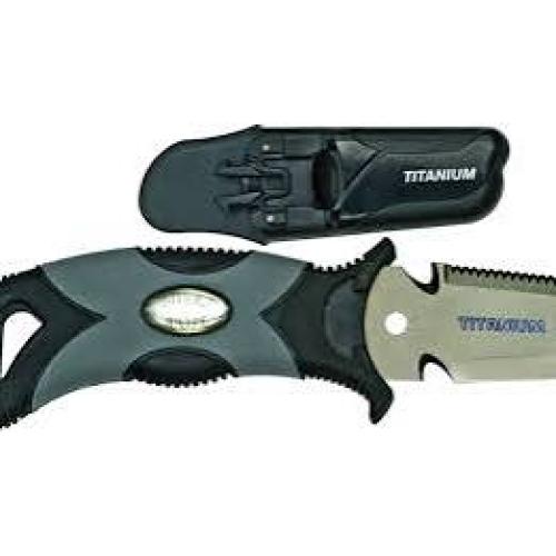 3" BCD Knife - Titanium - Black / Gray