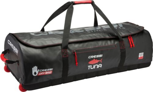 Tuna Dry Wheeled Bag (black/red)