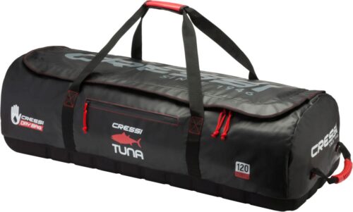 Tuna Dry Wheeled Bag (black/red)