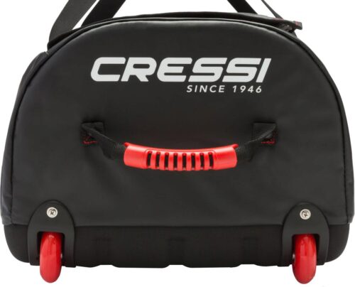 Tuna Dry Wheeled Bag (black/red)
