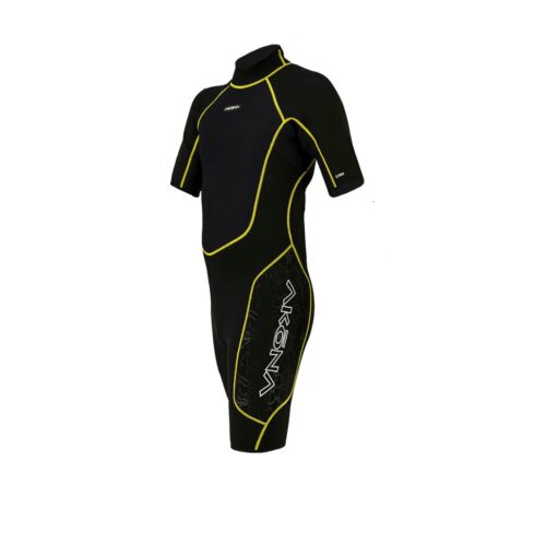 2.5mm Men's Shorty - (Back Zip) Yellow