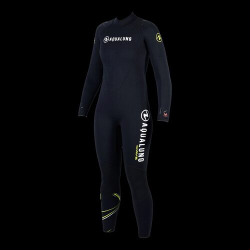 WAVE JUMPSUIT, 5.5MM, BLK/YLW, WMN/ML