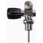 RH Tank Valve, DIN/K Outlet (3442 PSI). Standard HP Steel Valve.