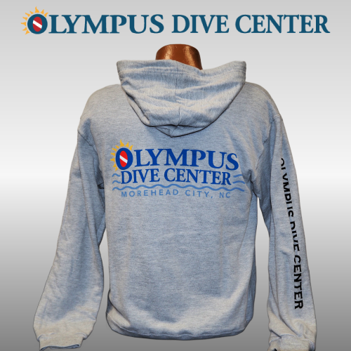 Olympus Logo Lightweight Hooded  Sweatshirt