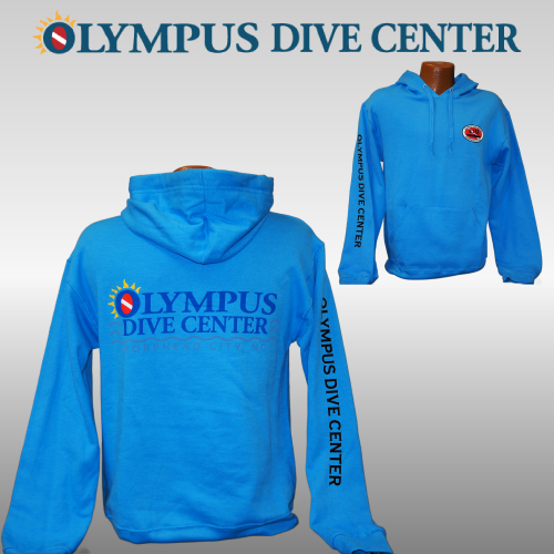 Olympus Logo Lightweight Hooded  Sweatshirt