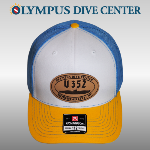 U352 Patch Hat Wht/Blu/Yel