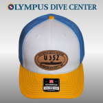 U352 Patch Hat Wht/Blu/Yel