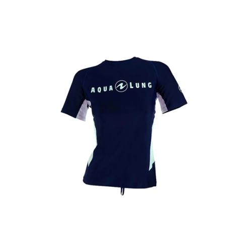 Aqua Lung Short Sleeve Navy/White RASHGUARD (LOOSE FIT) 