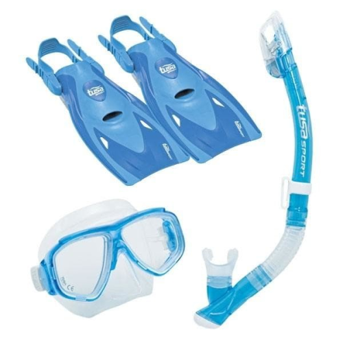 Tusa Splendive Adult Dry Travel Snorkel Set