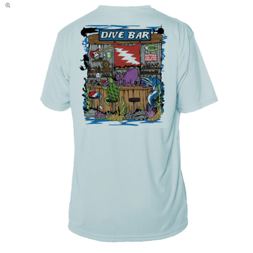Grateful Diver Dive Bar Short Sleeve Rash Guard