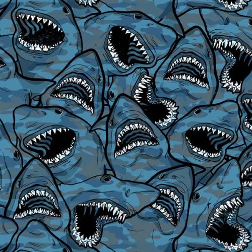 Spacefish Army Women's Leggings Shark Camo 