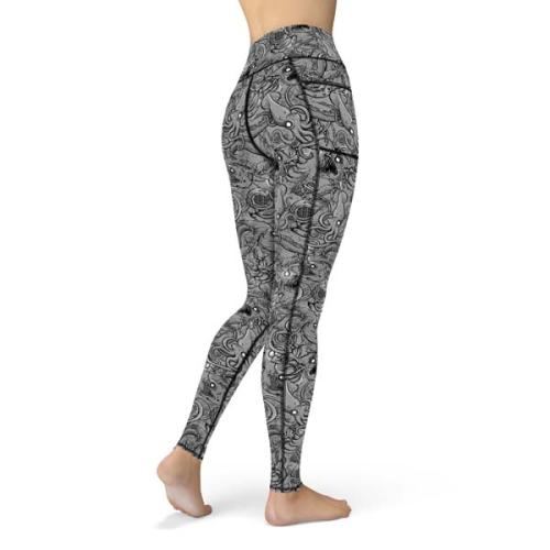 Spacefish Army Women's Leggings DeepSea