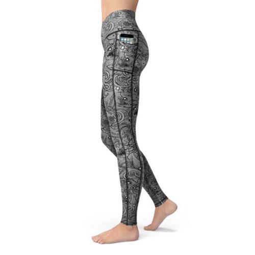 Spacefish Army Women's Leggings DeepSea