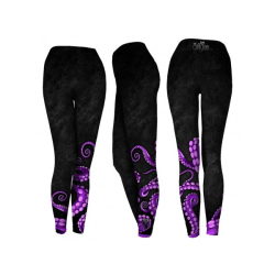 LARGE OCTO BLACK LEGGINGS  - SEAFEAR