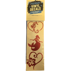 3 Pack Vinyl Decals Solid Color