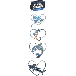 4 Pack Vinyl Decals Multi Color