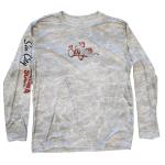 GRAY MARBLE TORN FLAG LONG SLEEVE RASH GUARD-SEAFEAR