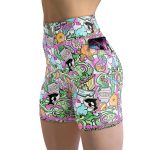 Size 2XLarge WOMENS SHORTS CandyOcto SpaceFish Army Size 2XLarge WOMENS SHORTS CandyOcto SpaceFish Army