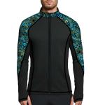 3XLarge ZIP RASH GUARDS HAMMERHEAD HIBISCUS Spacefish Army