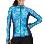 Size XSmall Women's Zip Rashguard TurleDye ZR XS - Spacefish Army