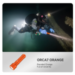 Orca7 Dive Light Orca Torch Orange