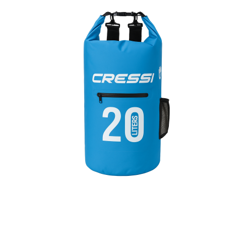 Cressi 20L Dry Bag with Zip Blue