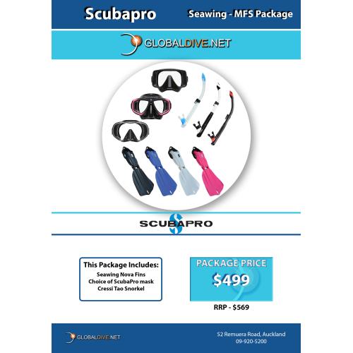 Scubapro Mask, Fins and Snorkel package