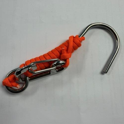 Reef Hook w/ SS Carabiner - Orange