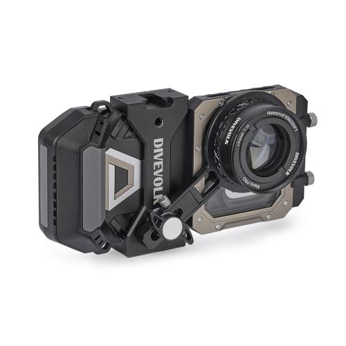 DIVEVOLK SeaTouch 6 Pro camera housing w/ Macro Kit Black