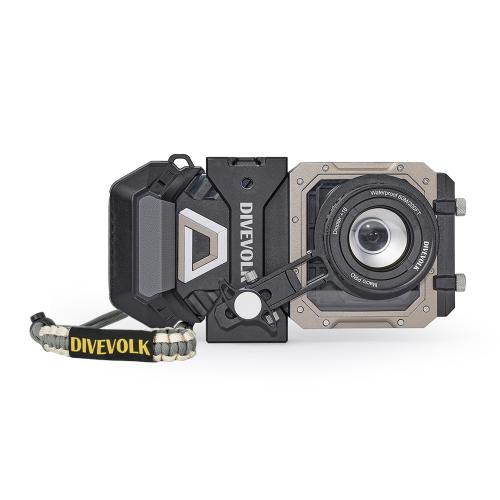 DIVEVOLK SeaTouch 6 Pro camera housing w/ Macro Kit Black