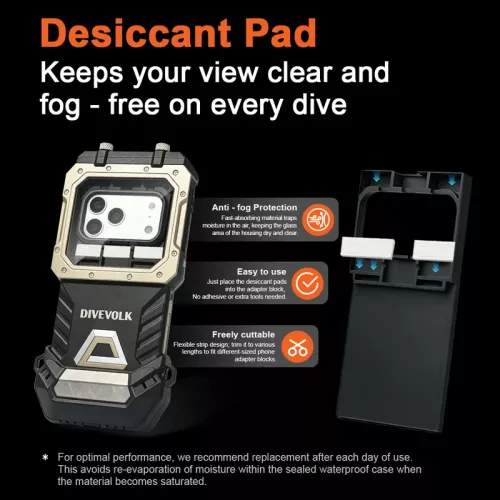 DIVEVOLK SeaTouch 6 Pro camera housing w/ Filters Kit Black