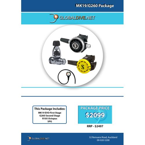 Scubapro MK19 EVO /G260 /R105 Package