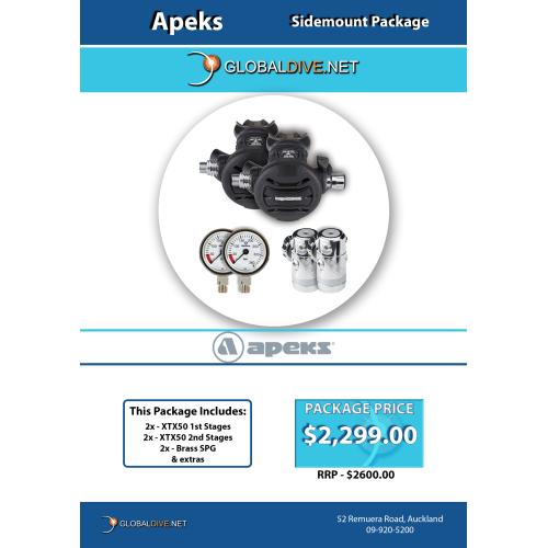 Apeks XTX50 Sidemount System
