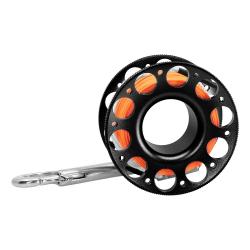 Cressi 15m Aluminium Finger Spool Black