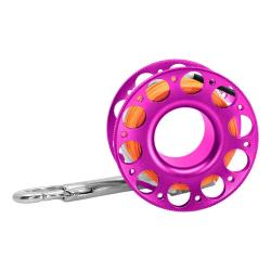 Cressi 15m Aluminium Finger Spool Pink