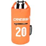 Cressi 20L Dry Bag with Zip Orange