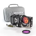 DIVEVOLK SeaTouch 6 Pro camera housing w/ Filters Kit Black