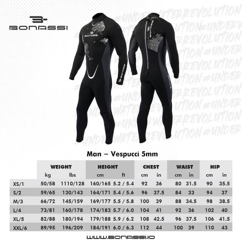 5mm Full Wetsuit Vespucci Mens & Womens