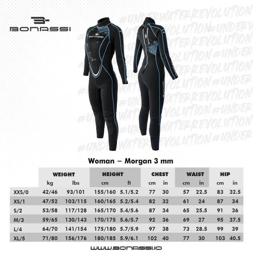 3mm Full Wetsuit Morgan Mens & Womens