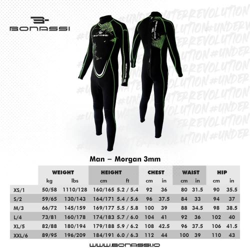 3mm Full Wetsuit Morgan Mens & Womens