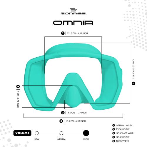 Bonassi Omnia Mask - Black + Revo with Silicone Strap