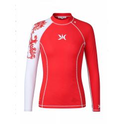 Women's Rash Guard - Coral