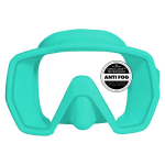Bonassi Omnia Anti-Fog Mask - Cyan with Silicone Strap