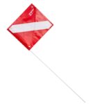 Do - Drapeau de plonge avec mat et support pour tube