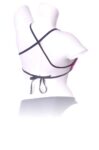 Do - Top Halter Rouge bordure grise