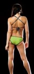 DM - Racer Bottom Lime bordure grise
