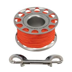 Aluminum Spool 45M / 150FT Silver